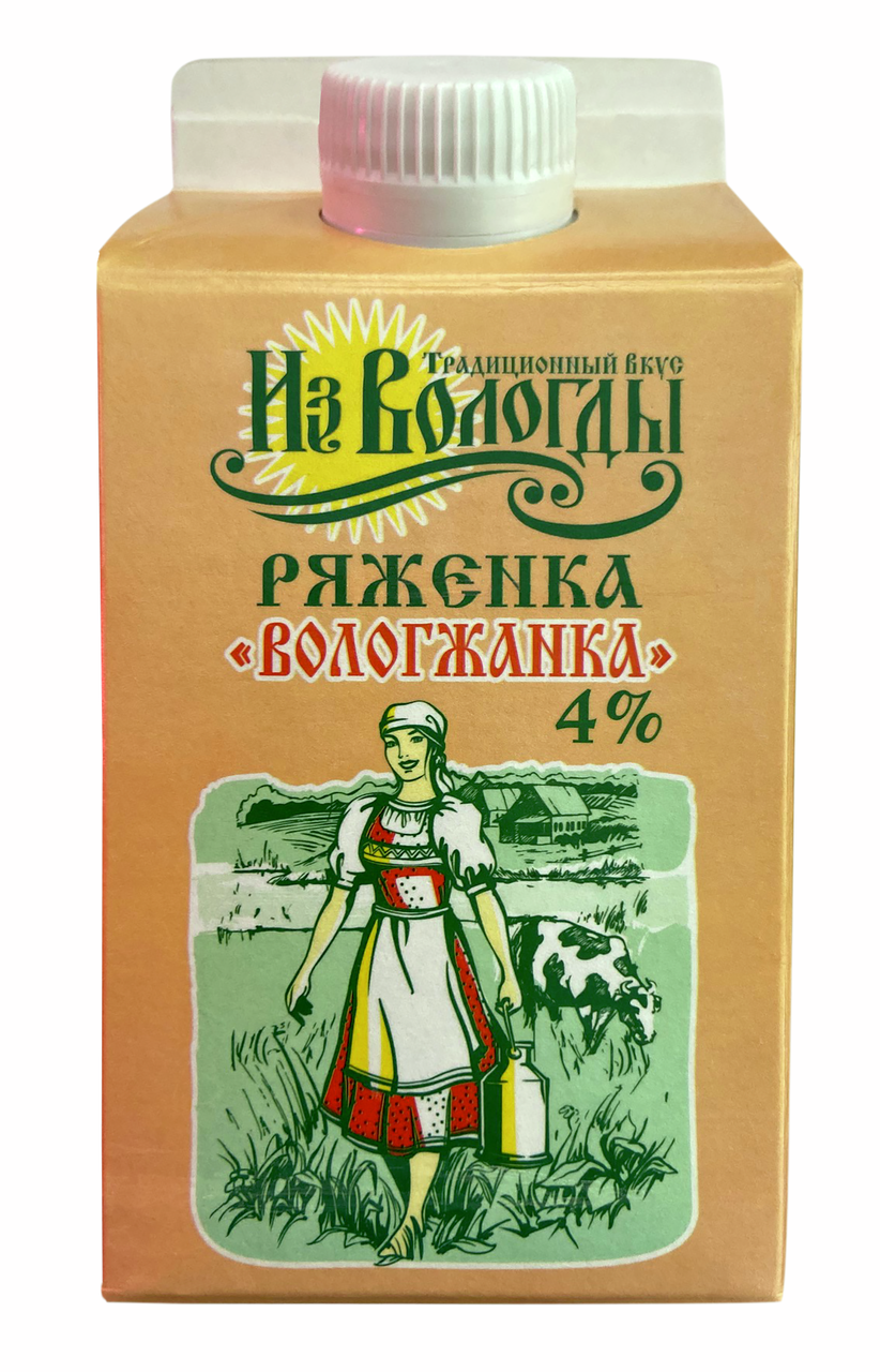 Ряженка Вологжанка 4%, 470г