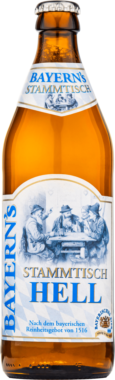 Изображение товара Пиво Bayerns Stammtisch светлое 0. 5л - классический немецкий лагер