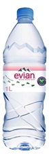 Вода минеральная Evian негазированная, 1л