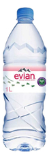 Вода Evian минеральная негазированная, 1л