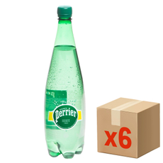 Вода Perrier минеральная газированная, 1л x 6 шт