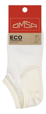 Носки женские Omsa суперукороченные молочные Eco 251 размер 35-38