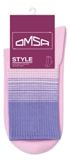 Носки женские Omsa Градиент хлопок 75% розовые Style 554 размер 35-38