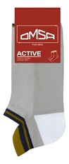 Носки мужские Omsa укороченные сетка Active 114 светло-серые размер 42-44