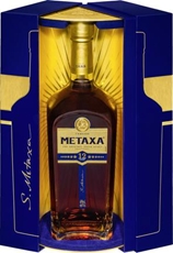 Напиток спиртной Metaxa 12 лет в подарочной упаковке, 0.7л
