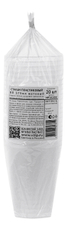 Стакан одноразовый Vzlp матовый пластиковый прозрачный 375мл, 20шт
