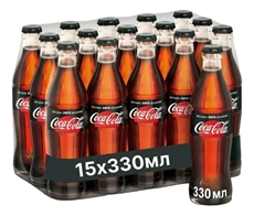 Напиток Coca-Cola Zero газированный, 330мл x 15 шт