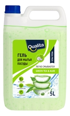 Гель для мытья посуды Qualita Green Tea-Aloe, 5л