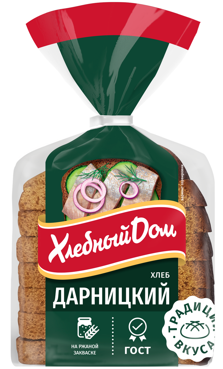 Хлеб Хлебный дом Дарницкий нарезка, 325г