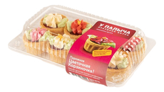 Пирожное У Палыча Цветочная корзиночка, 280г