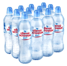 Вода Святой Источник Sport негазированная, 750мл x 12 шт