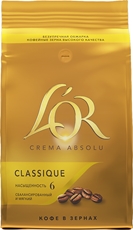 Кофе L’or Crema Absolu Classique в зернах, 1кг
