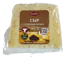 Сыр Paniere Качотта с черным перцем полутвердый 24%, 200г