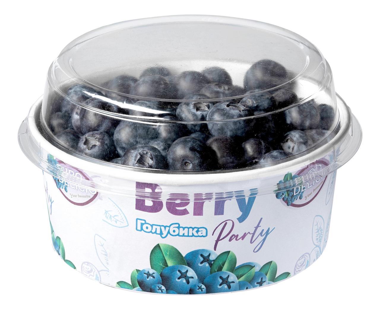 Изображение товара Голубика Berry Party 300г - натуральные ягоды в стакане