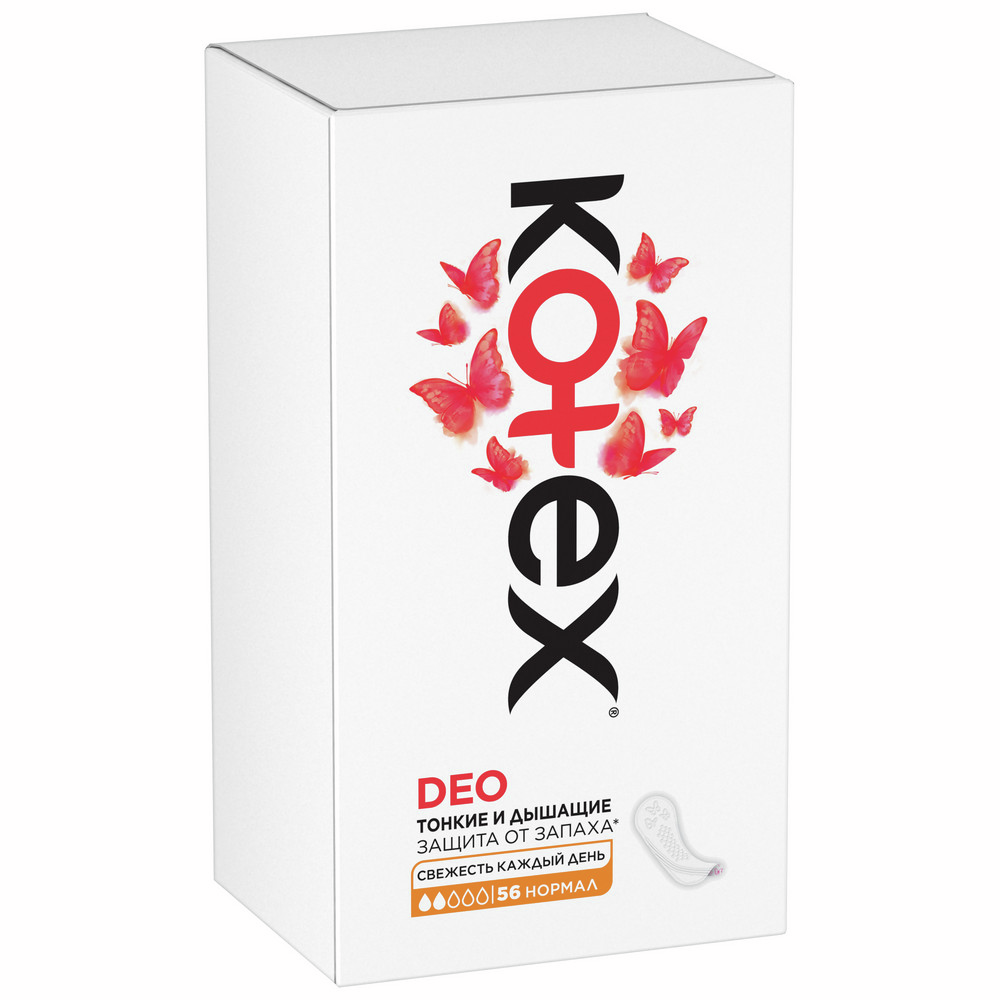 Прокладки ежедневные Kotex Normal Deo, 56шт