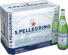 Вода Sanpellegrino минеральная газированная, 750мл x 15 шт
