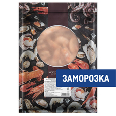 Креветки королевские (белоногие) неразделанные варено-мороженые водные 50/70, 850г