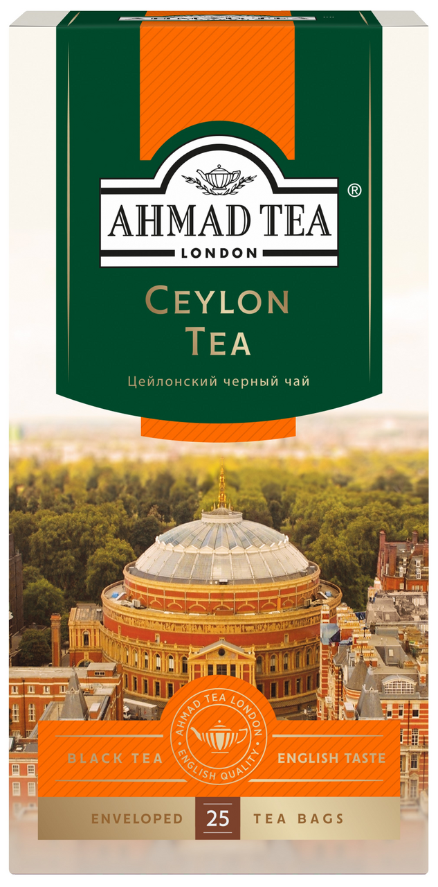 Изображение товара Черный цейлонский чай Ahmad Tea 50г 25 пакетиков высокогорный