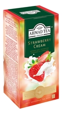 Чай черный Ahmad Tea Клубника со сливками (1.5г x 25шт), 37.5г