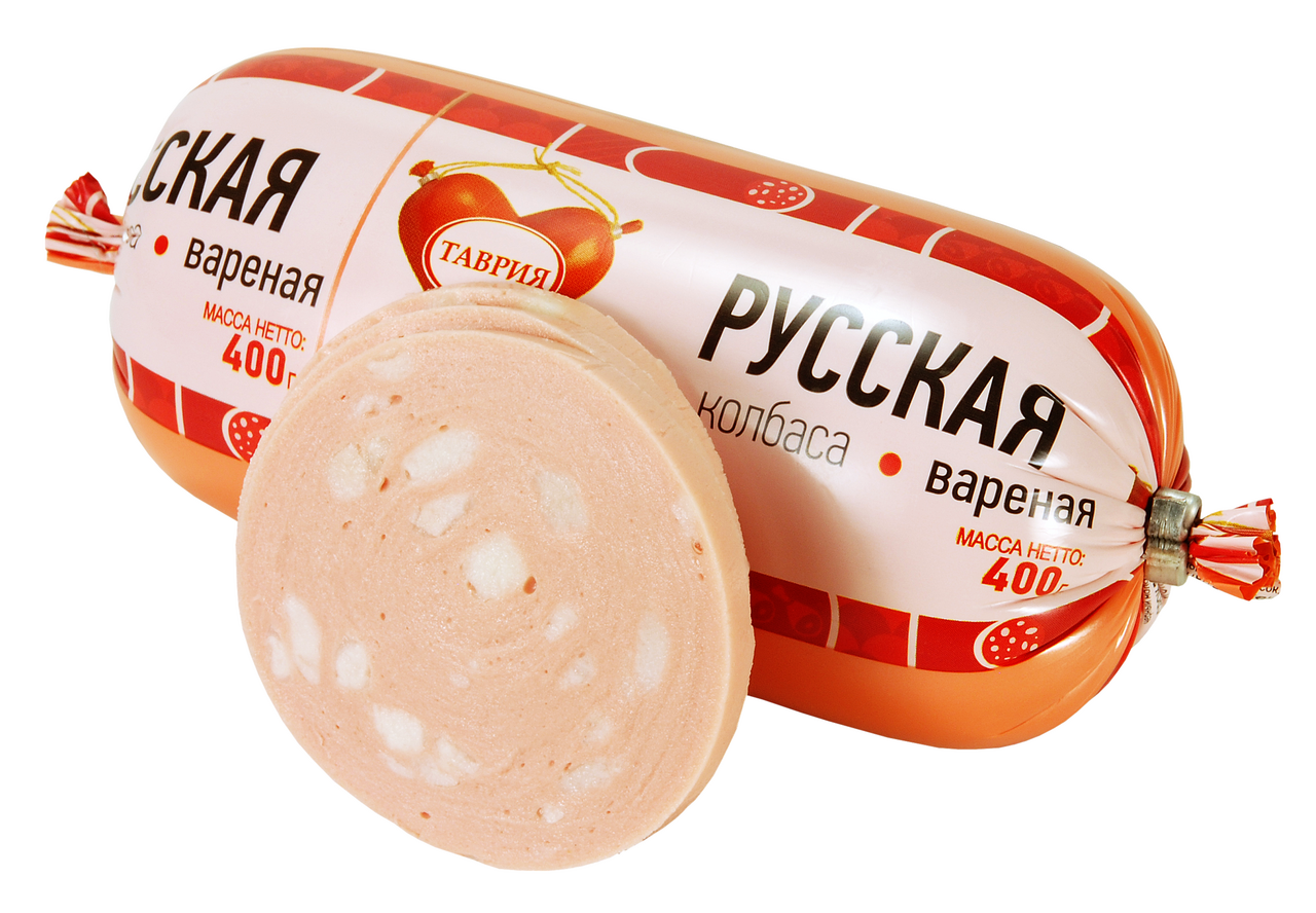 Колбаса Таврия Русская вареная ГОСТ, 400г