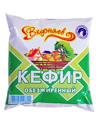 Кефир Вкусняево обезжиренный, 430г купить с доставкой на дом, цены в ...