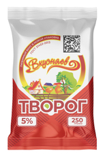 Творог Вкусняево Халяль 5%, 250г