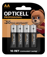 Батарейки Opticell Professional AA, 4шт