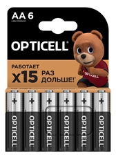 Батарейки Opticell Basic AA, 6шт