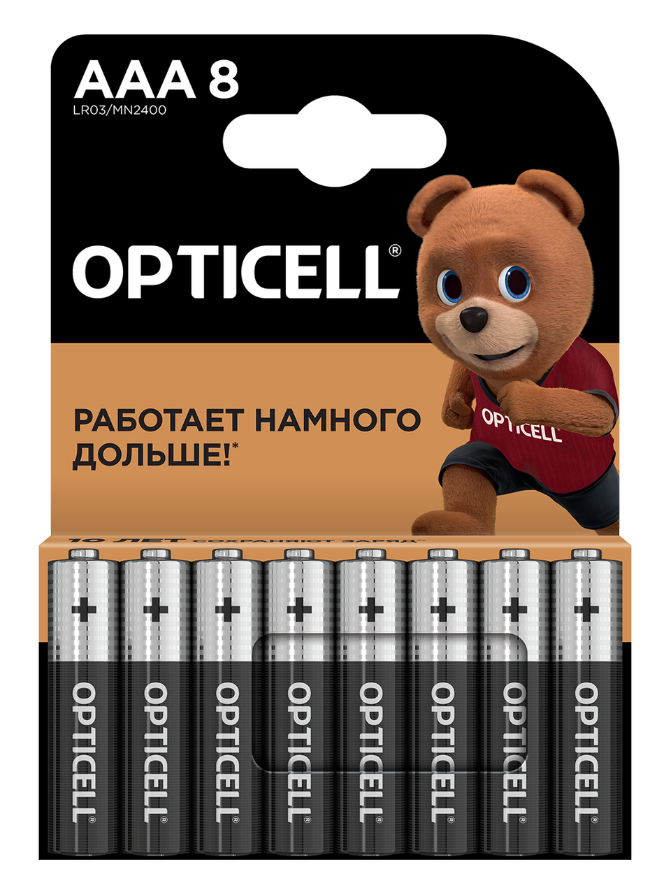 Батарейки Opticell Basic AAA, 8шт
