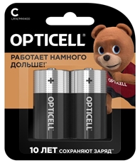 Батарейки Opticell Basic C, 2шт
