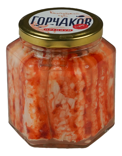 Мясо краба Горчаков натуральное премиум, 400г