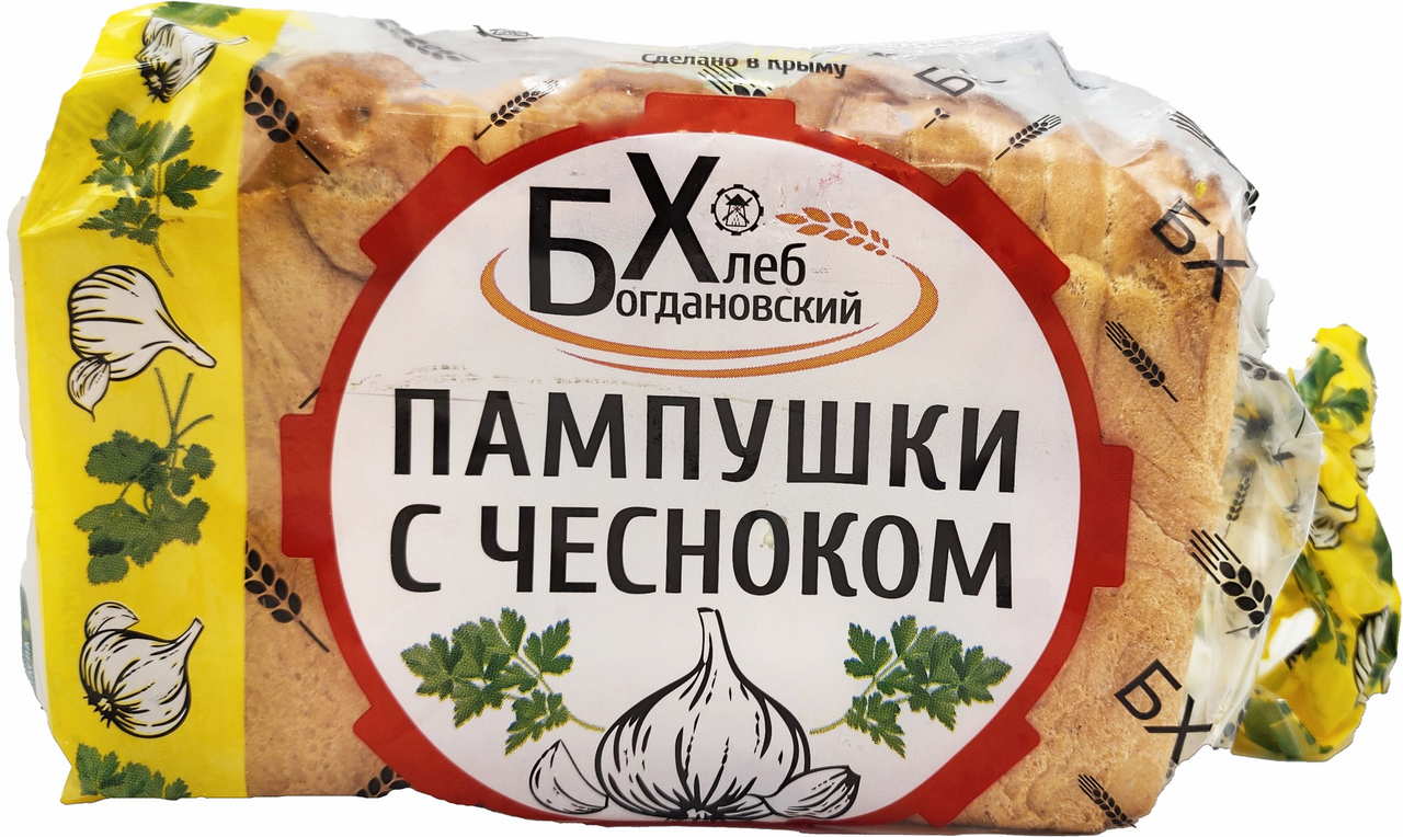 Пампушки Богдановский хлеб с чесноком, 360г