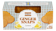 Печенье имбирное Nyakers Ginger Snaps с лимоном, 150г