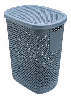 Корзина для белья Hobby Life Nickel с крышкой синяя 36.1 x 47.4 x 57.6см, 58л