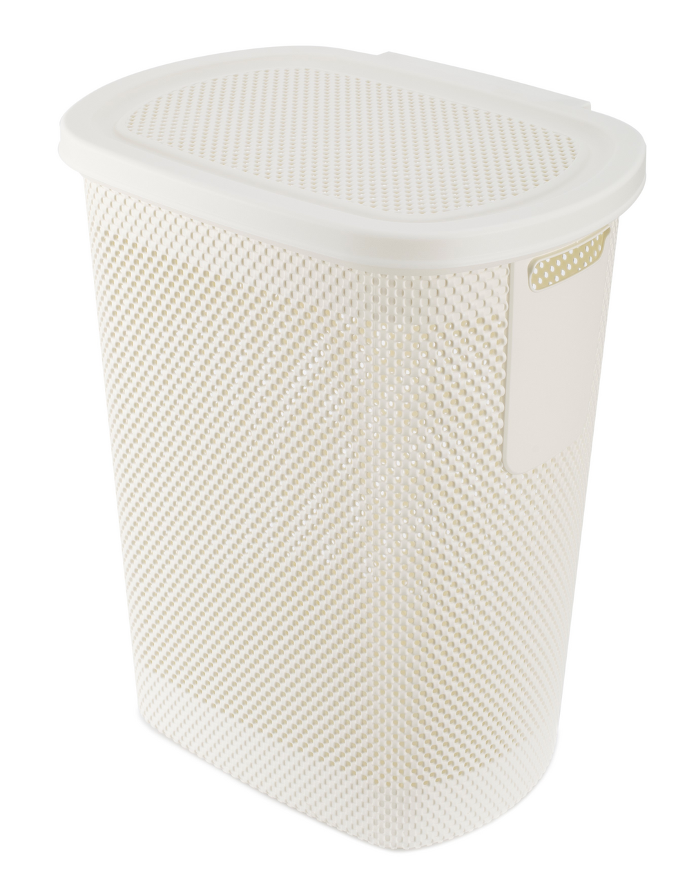 Корзина для белья Hobby Life Nickel с крышкой белая 36.1 x 47.4 x 57.6см, 58л