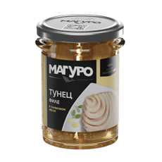 Тунец полосатый Магуро филе в оливковом масле, 200г