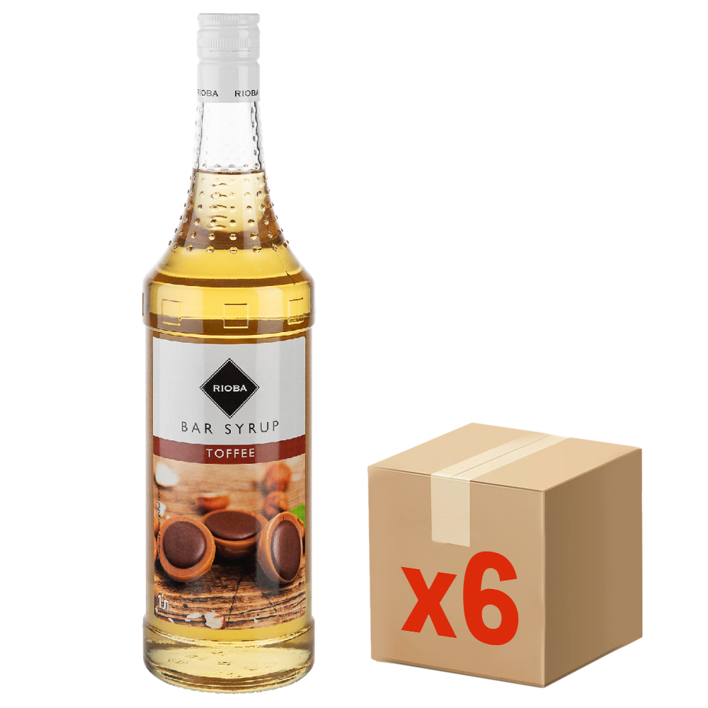 Изображение товара РИОБА Сироп Тоффи 1л x 6 шт классический карамельный вкус