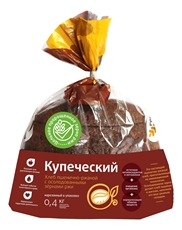 Хлеб Русский хлеб Купеческий пшенично-ржаной нарезка, 400г