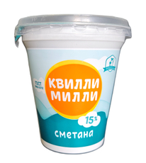 Сметана Квилли Милли ГОСТ 15%, 300г