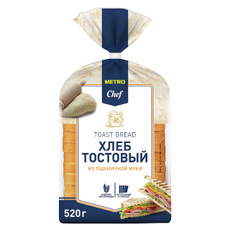 METRO Chef Хлеб тостовый пшеничный нарезка, 520г