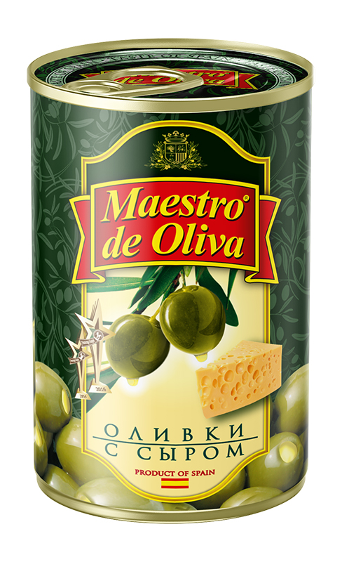Оливки Maestro de Oliva с сыром 300 г купить с доставкой на дом, цены в ...