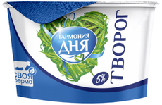 Творог Гармония дня ГОСТ 5%, 180г
