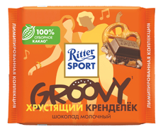 Шоколад молочный Ritter Sport Хрустящий кренделек, 100г