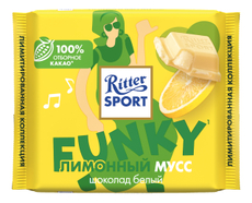 Шоколад белый Ritter Sport Лимонный мусс, 100г