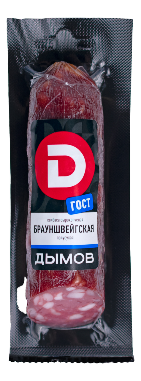 Колбаса Дымов Брауншвейгская сырокопченая ГОСТ, 230г купить с доставкой ...