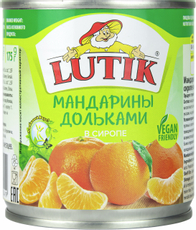 Мандарины Lutik в сиропе, 314мл
