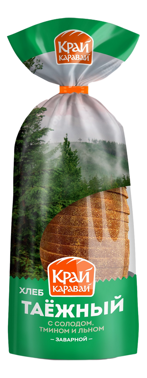 Хлеб Край Каравай Таежный нарезка, 400г
