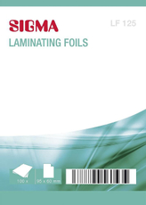 SIGMA Пленка для ламинирования глянцевая 60*96мм 125мкм 100шт