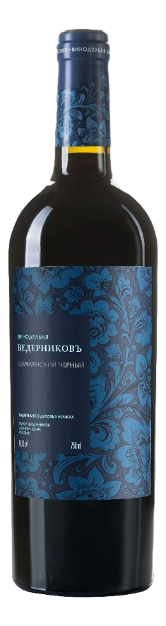 Изображение товара Вино Винодельня Ведерниковъ Цимлянский черный красное сухое, 0.75л