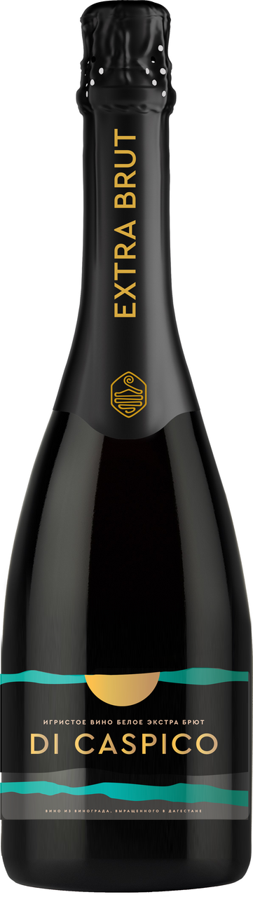 Вино игристое Di Caspico экстра брют белое сухое, 0.75л